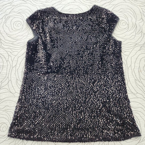 [XS] Black Sequined Mossimo Blouse - Picture 2 of 8